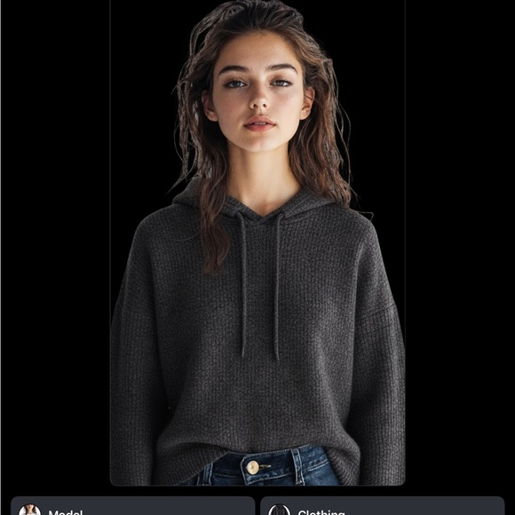 GapBody | Hooded Sweater | Heathered Pullover | XS | Athleisure - Picture 12 of 14